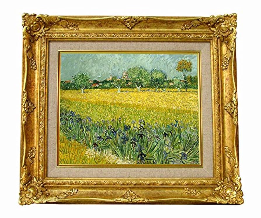 Amazon.co.jp: 世界の名画 ゴッホ 前景にアイリスのあるアルルの